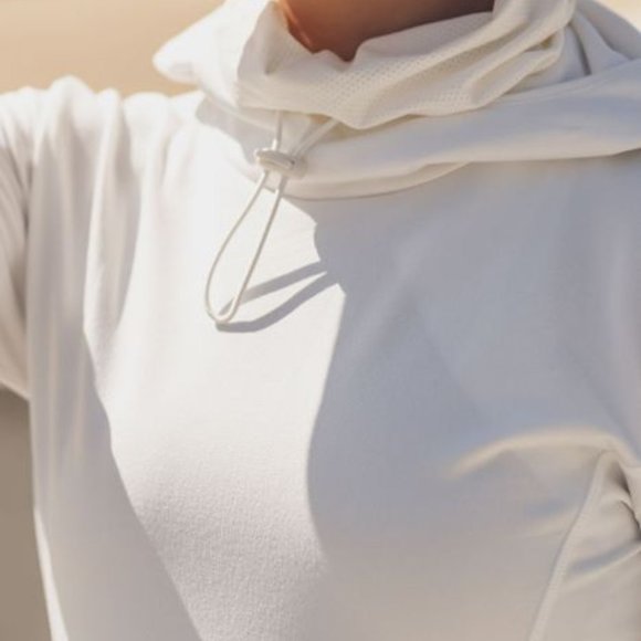 Active Hoodie Longline Pullover with Drawstring - Picture 8 of 8